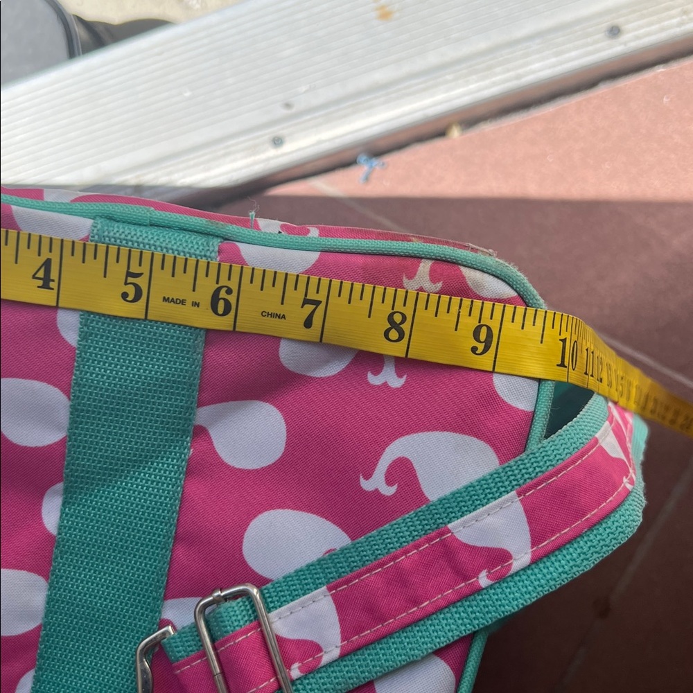 Pink and White Whale Print Duffel Bag‎ “GRAMMIE” - Picture 12 of 15
